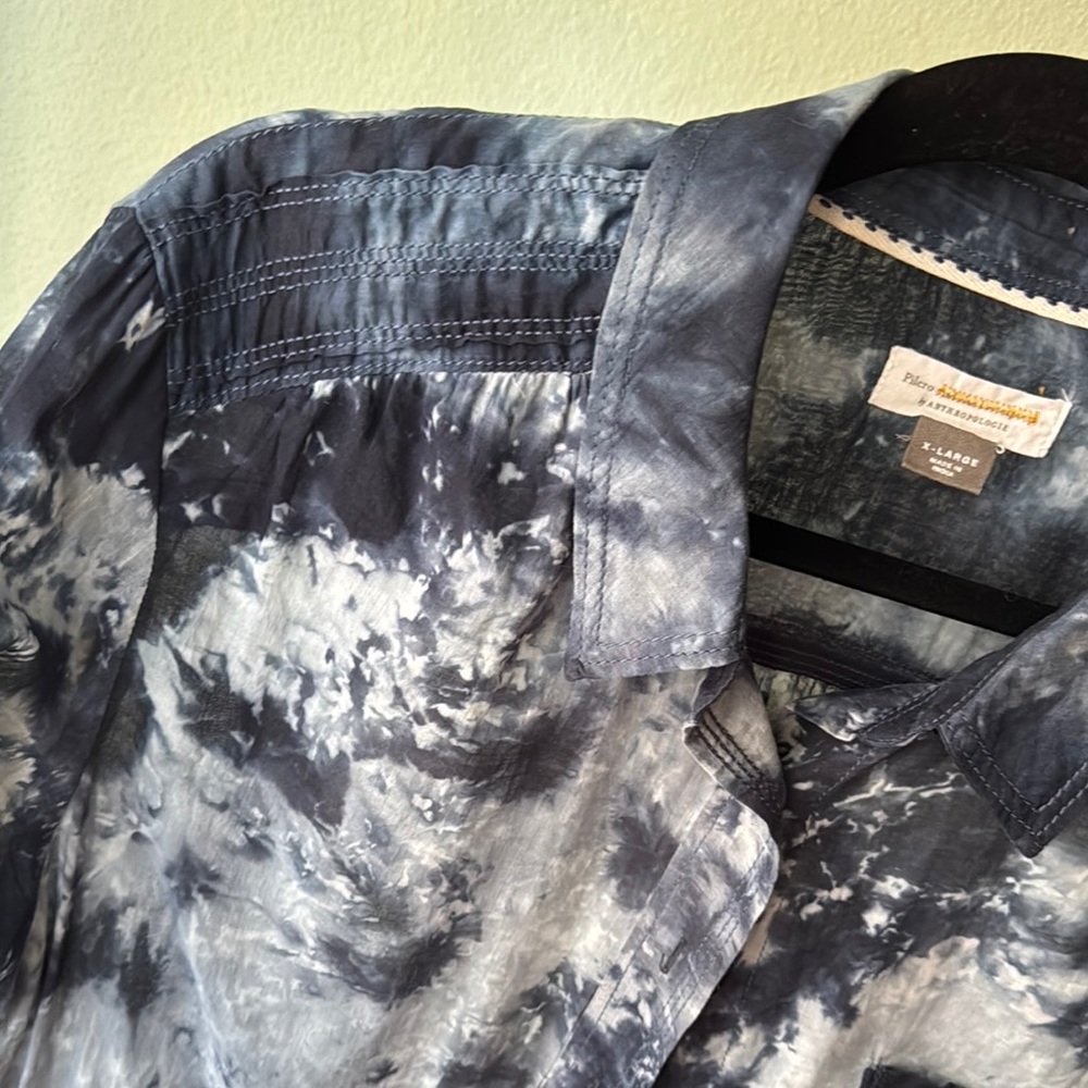 Pilcro Blue Tie-Dye Shirt - Picture 4 of 6